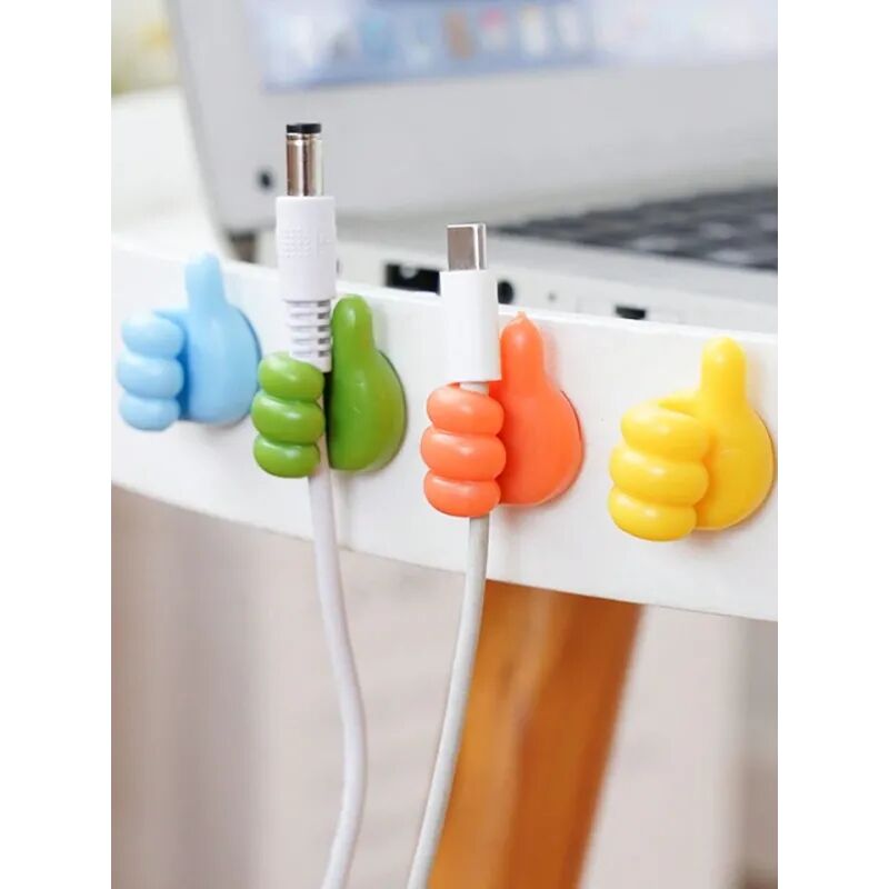 El Şeklinde Kablo Tutucu 10 Adet Şık Tasarımlı Fonksiyonel Ürün