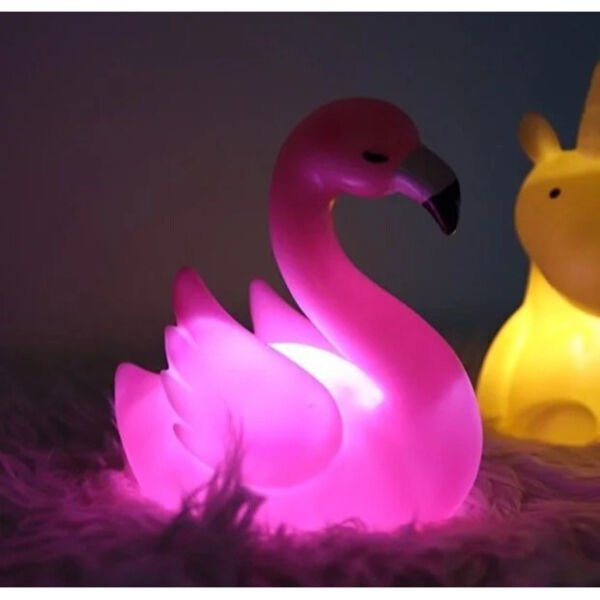 LED Işıklı Flamingo Masa Lambası Şık Tasarımlı Fonksiyonel Ürün