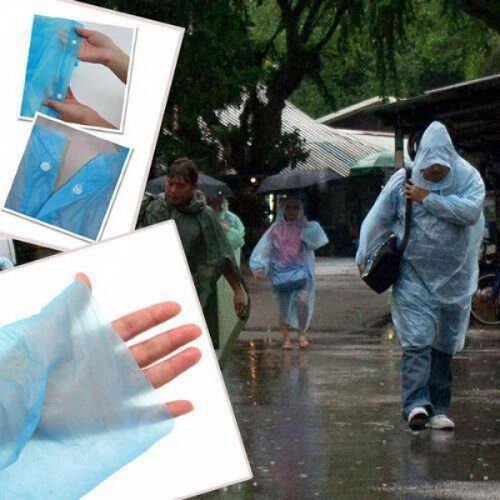 Tek Kullanımlık Yağmurluk Şık Tasarımlı Fonksiyonel Ürün