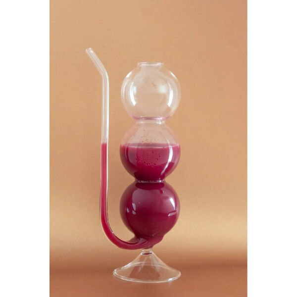 Pipetli Boğumlu Cam Bardak Şık Tasarımlı Fonksiyonel Ürün