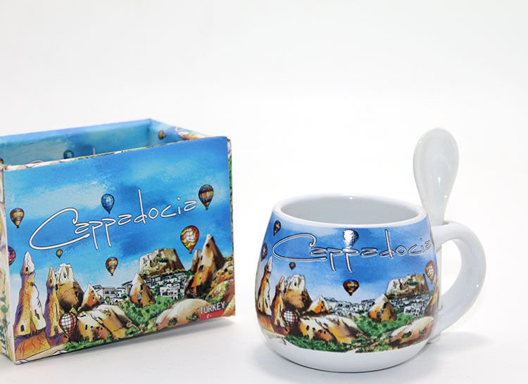 Kaşıklı Yöresel Kahve Fincanı Tekli Model 2 Şık Tasarımlı Fonksiyonel Ürün