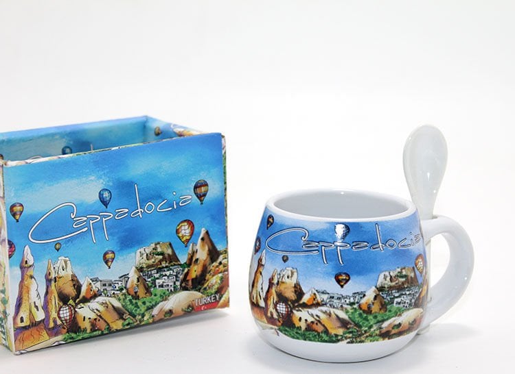 Kaşıklı Yöresel Kahve Fincanı Tekli Model 2 Şık Tasarımlı Fonksiyonel Ürün