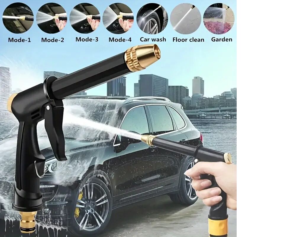 Ayarlanabilir Basınçlı Çok Fonksiyonlu Yıkama Tabancası Şık Tasarımlı Fonksiyonel Ürün