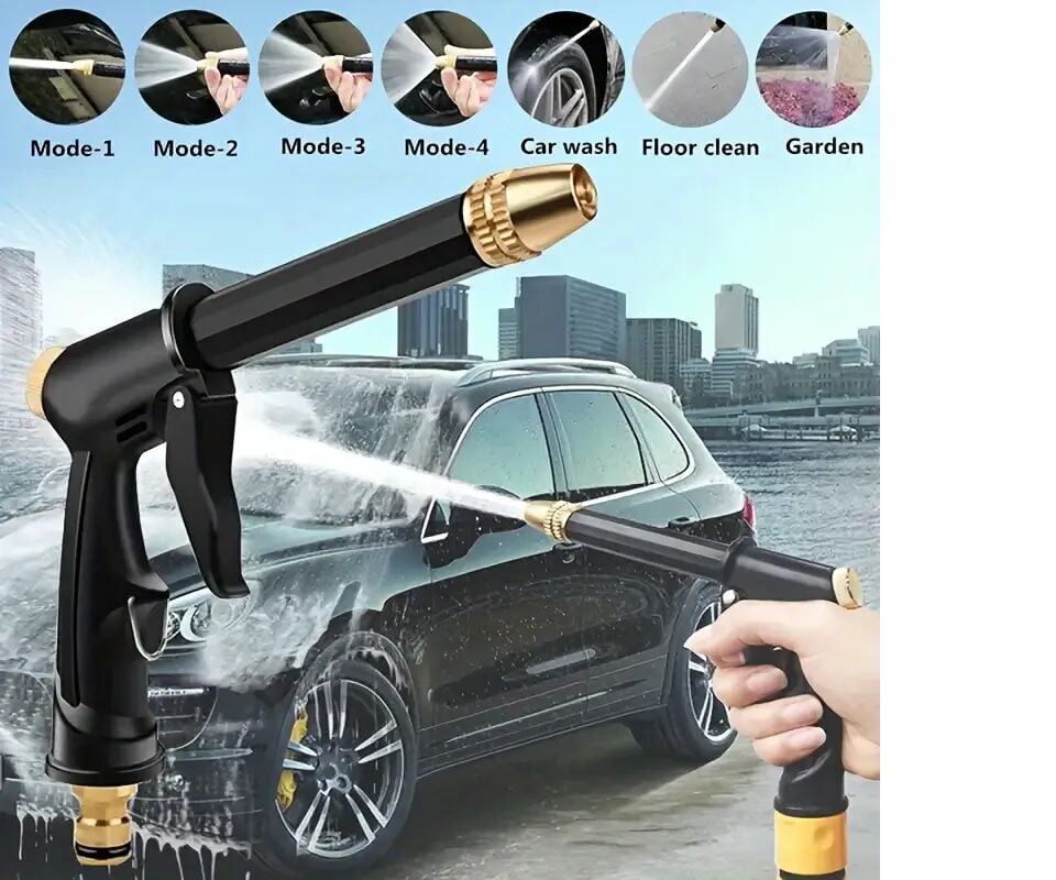 Ayarlanabilir Basınçlı Çok Fonksiyonlu Yıkama Tabancası Şık Tasarımlı Fonksiyonel Ürün