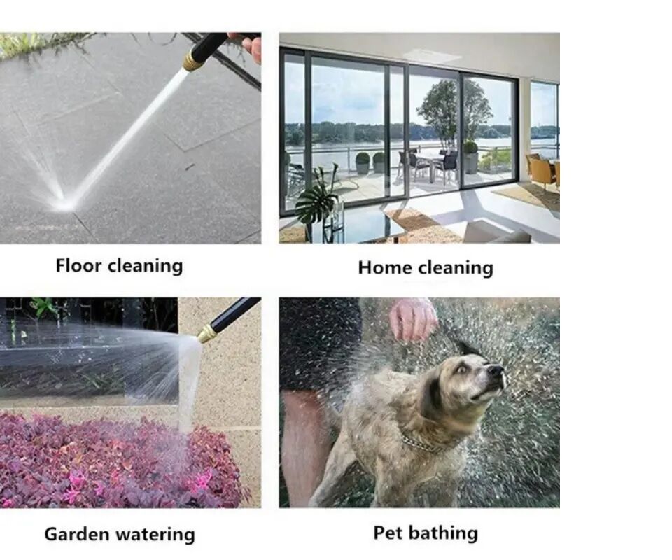 Ayarlanabilir Basınçlı Çok Fonksiyonlu Yıkama Tabancası Şık Tasarımlı Fonksiyonel Ürün