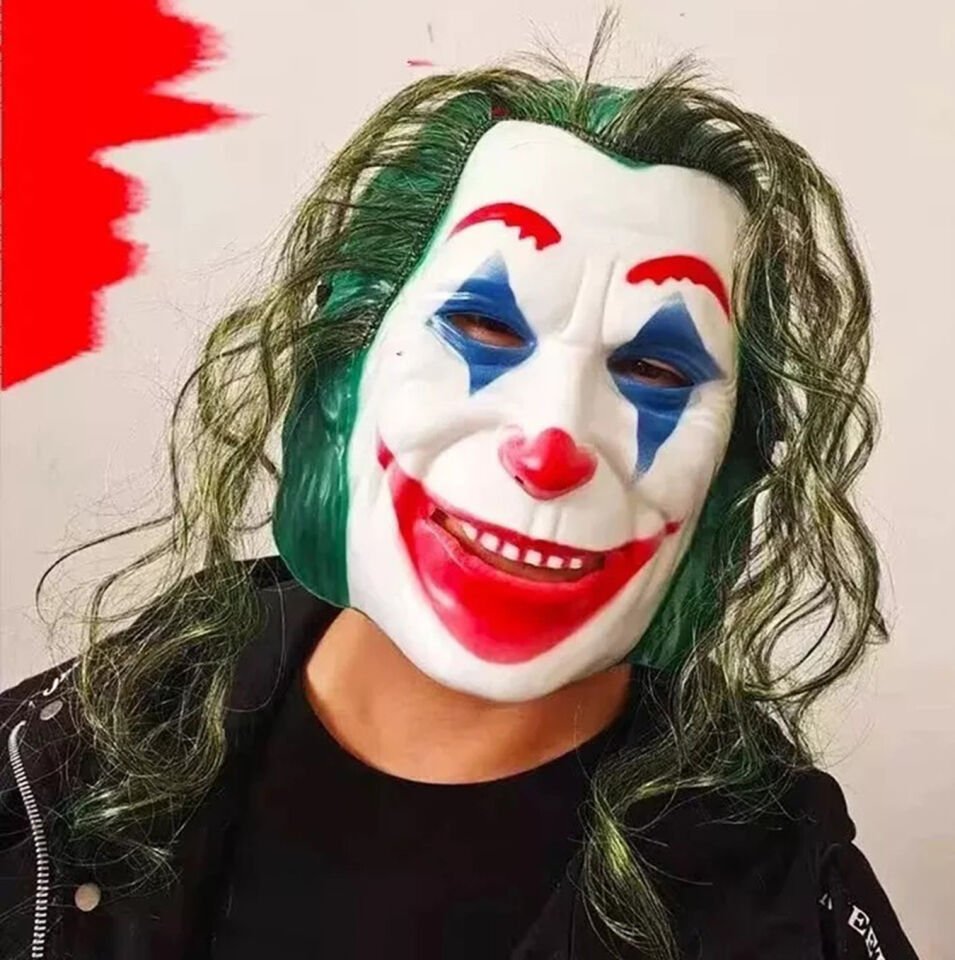 Joaquin Phoenix Joker Maskesi Yeşil Saçlı Şık Tasarımlı Fonksiyonel Ürün