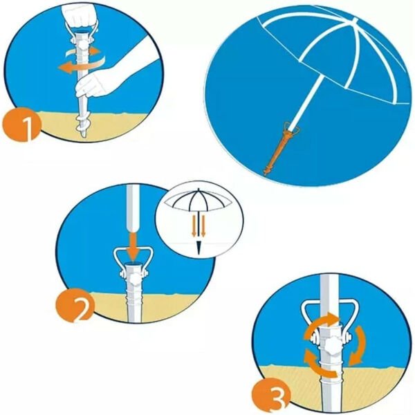 Plastik Şemsiye Sabitleme Kazığı Şık Tasarımlı Fonksiyonel Ürün