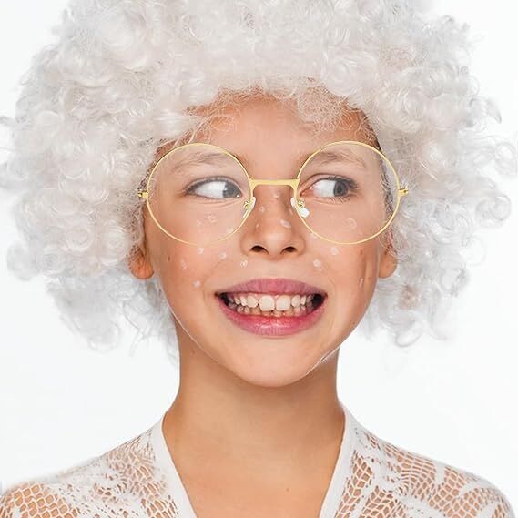 John Lennon Tarzı Gold Çerçeveli Şeffaf Gözlük Şık Tasarımlı Fonksiyonel Ürün