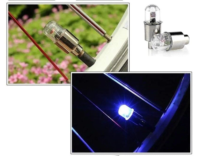 Işıklı Bisiklet Araba Sibop Kapağı 2 Adet Şık Tasarımlı Fonksiyonel Ürün