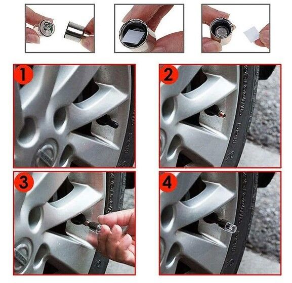 Işıklı Bisiklet Araba Sibop Kapağı 2 Adet Şık Tasarımlı Fonksiyonel Ürün