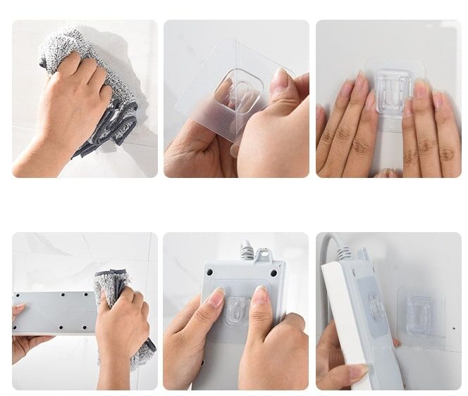 Geçmeli Klips Eşya Sabitleme Askısı 5 Set Şık Tasarımlı Fonksiyonel Ürün