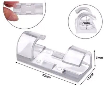 Kablo Sabitleyici Klips Seti 20 Adet Şık Tasarımlı Fonksiyonel Ürün