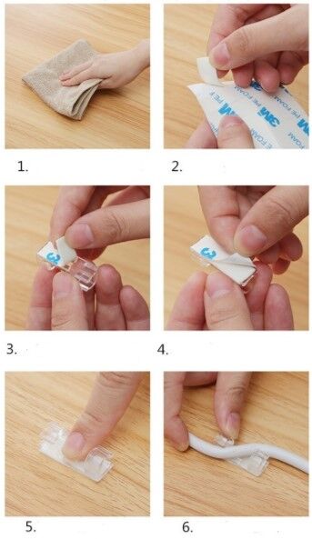 Kablo Sabitleyici Klips Seti 20 Adet Şık Tasarımlı Fonksiyonel Ürün