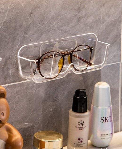 Kendinden Yapışkanlı Şeffaf Gözlük Standı Şık Tasarımlı Fonksiyonel Ürün