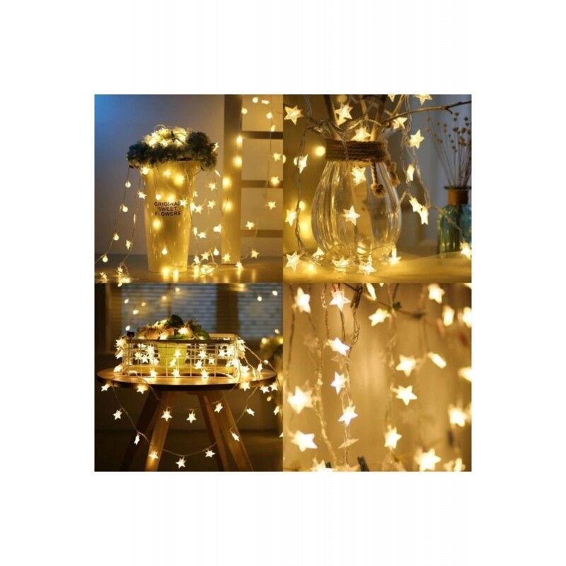 3 Metre Yıldız Şekilli LED Işık Şık Tasarımlı Fonksiyonel Ürün