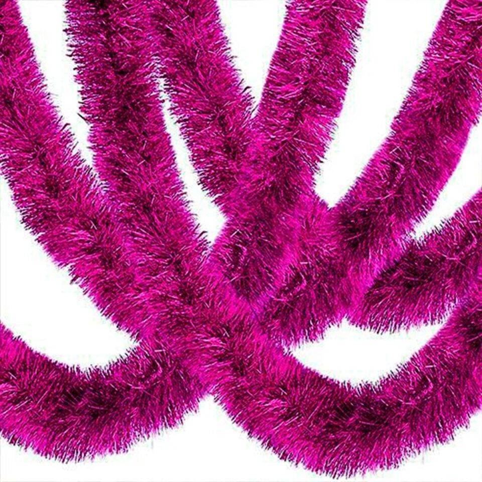 Kalın Simli Parti Süsü 2 Metre Fuşya Şık Tasarımlı Fonksiyonel Ürün