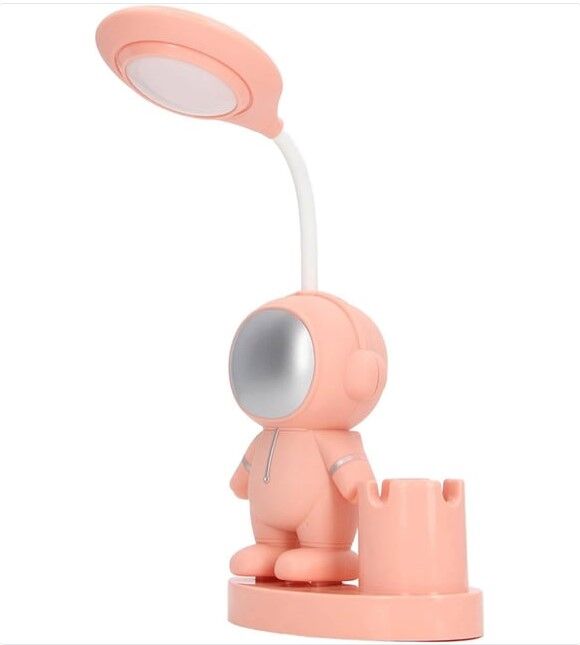 LED Astronot Masa Lambası Ve Kalemlik Şık Tasarımlı Fonksiyonel Ürün