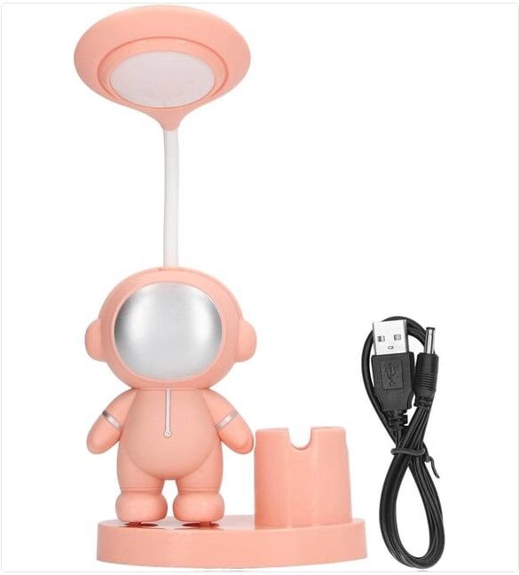 LED Astronot Masa Lambası Ve Kalemlik Şık Tasarımlı Fonksiyonel Ürün