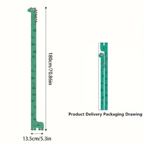 Sevimli Dinozor Boy Ölçüsü Sticker Şık Tasarımlı Fonksiyonel Ürün