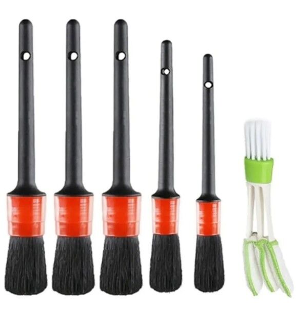 Araba Temizlik Detay Fırçası 5+1 Set Şık Tasarımlı Fonksiyonel Ürün