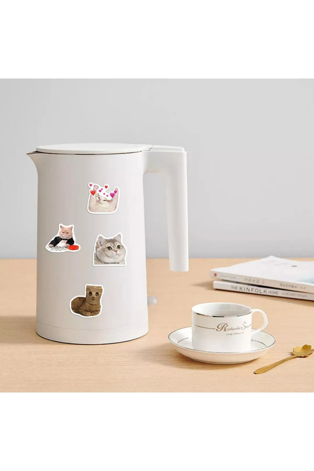 Çılgın Kediler Macbook Notebook Tablet Telefon Ajanda Laptop Defter Sticker Seti Şık Tasarımlı Fonksiyonel Ürün