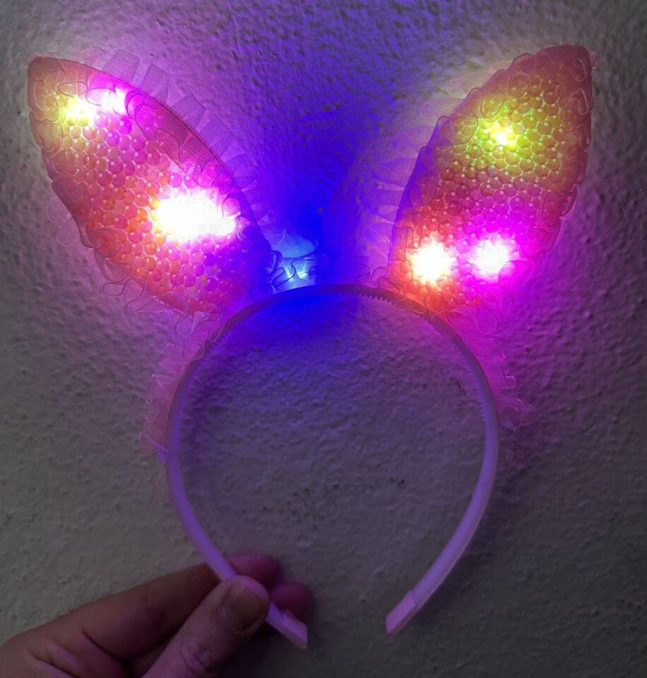 Kenarları Dantelli Pembe Tavşan Kulak Taçı Şık Tasarımlı Fonksiyonel Ürün