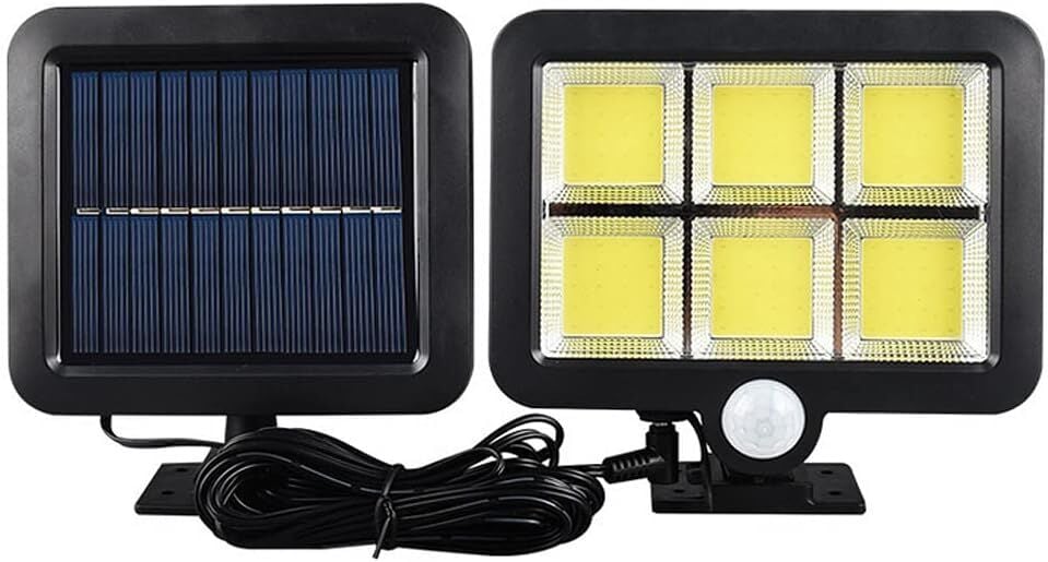 120 Cob Led Solar Panelli 3 Modlu Duvar Lambası Şık Tasarımlı Fonksiyonel Ürün