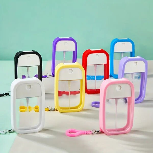 Silikon Kılıflı Anahtarlıklı Sprey Şişesi Şık Tasarımlı Fonksiyonel Ürün