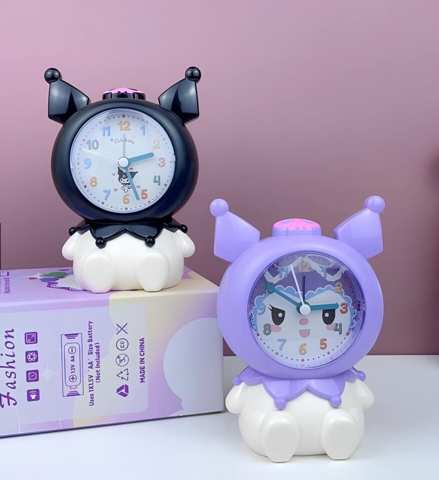 Kuromi Masa Üstü Çalar Saat Model 2 Şık Tasarımlı Fonksiyonel Ürün