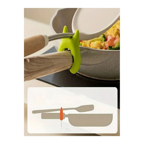 Silikon Tava Tencere Kaşık Tutucu Şık Tasarımlı Fonksiyonel Ürün