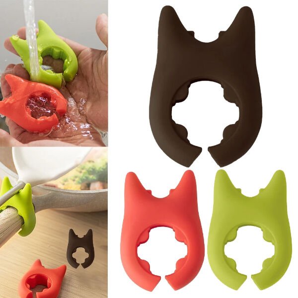 Silikon Tava Tencere Kaşık Tutucu Şık Tasarımlı Fonksiyonel Ürün