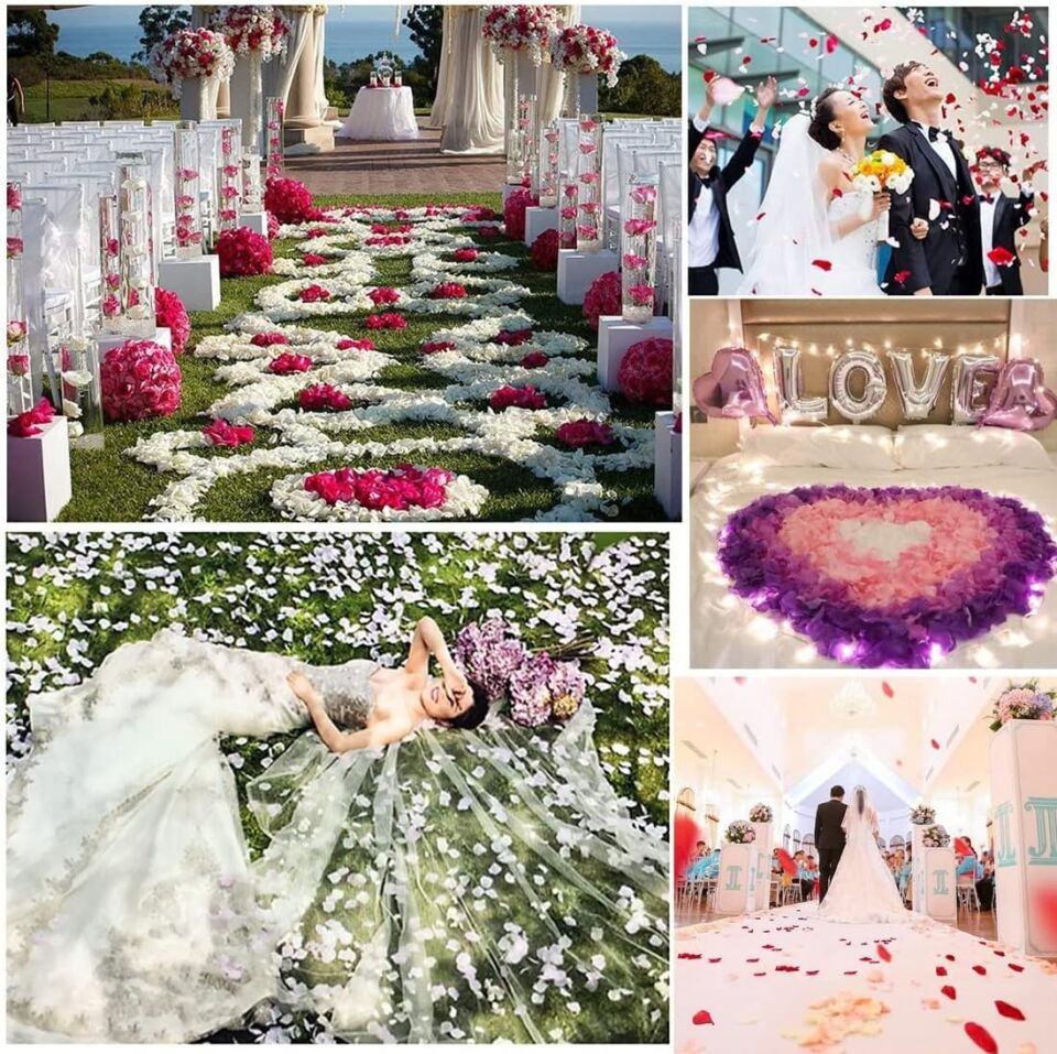 Beyaz Renk Gül Yaprağı - 10 Paket 1000 Adet Şık Tasarımlı Fonksiyonel Ürün