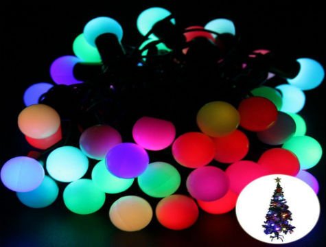 5 Metre 28 Mini Top RGB Led Siyah Kablo Şık Tasarımlı Fonksiyonel Ürün