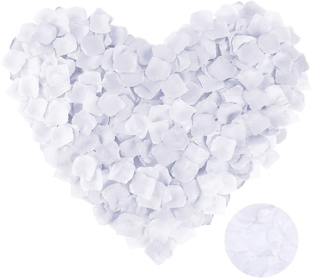 Beyaz Renk Gül Yaprağı - 5 Paket 500 Adet Şık Tasarımlı Fonksiyonel Ürün