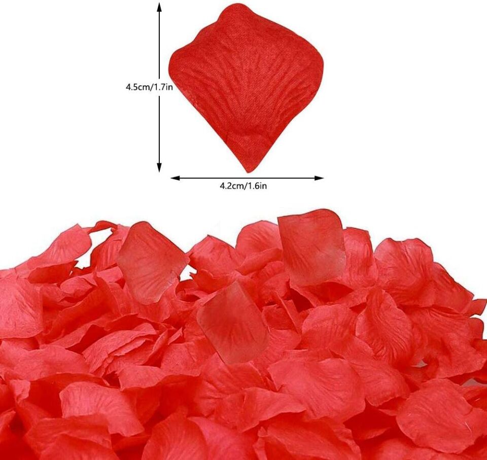 Kırmızı Renk Gül Yaprağı – 1 Paket 100 Adet Şık Tasarımlı Fonksiyonel Ürün