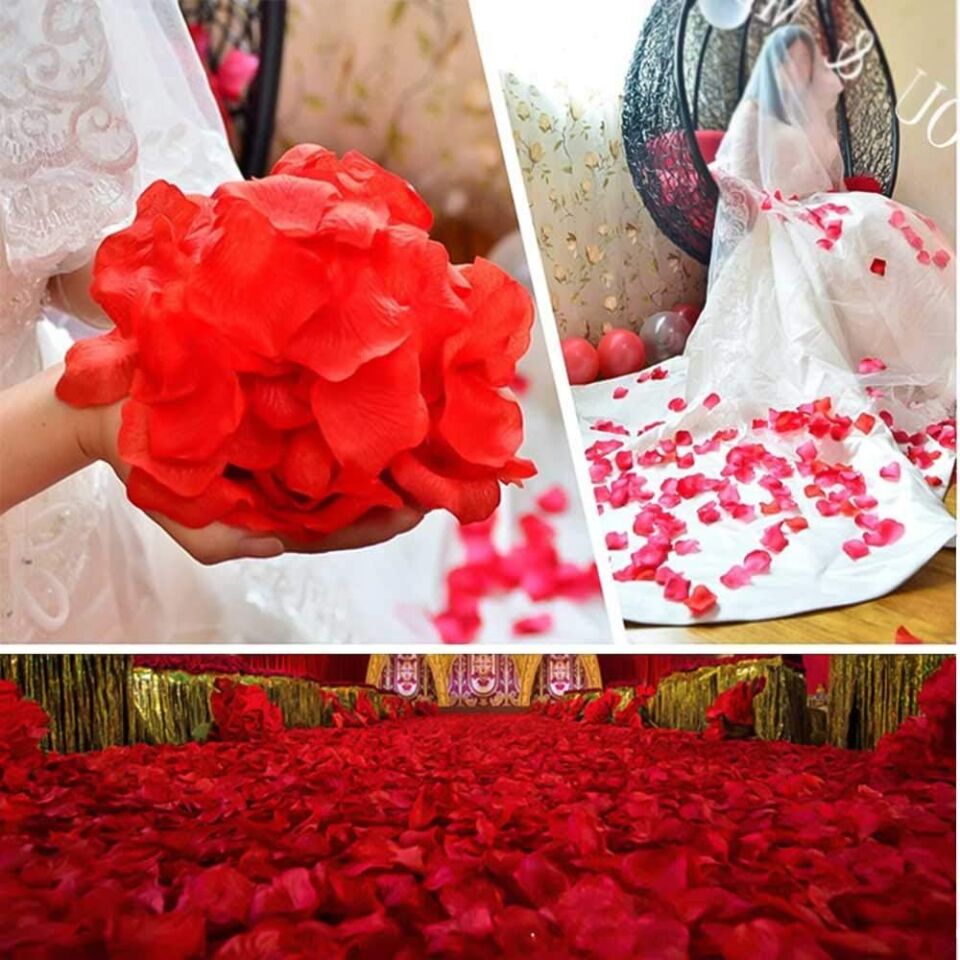 Kırmızı Renk Gül Yaprağı – 1 Paket 100 Adet Şık Tasarımlı Fonksiyonel Ürün