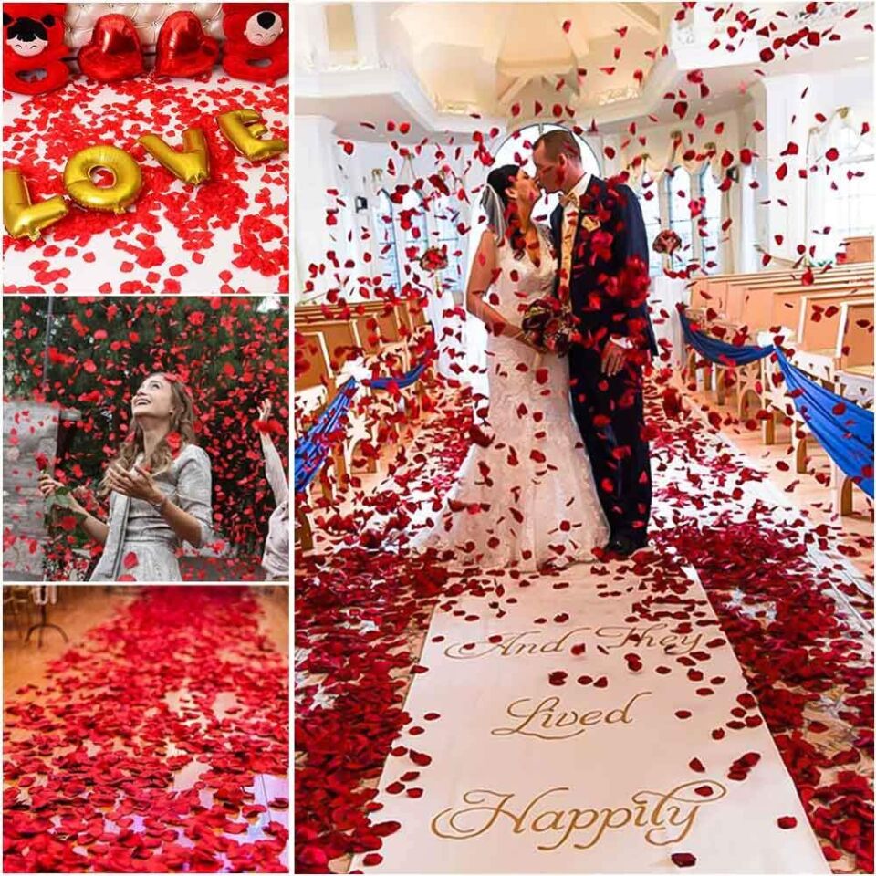 Kırmızı Renk Gül Yaprağı – 1 Paket 100 Adet Şık Tasarımlı Fonksiyonel Ürün