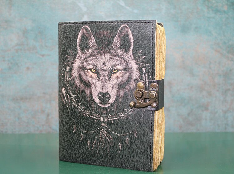 Kurt Büstü Deri Defter Şık Tasarımlı Fonksiyonel Ürün