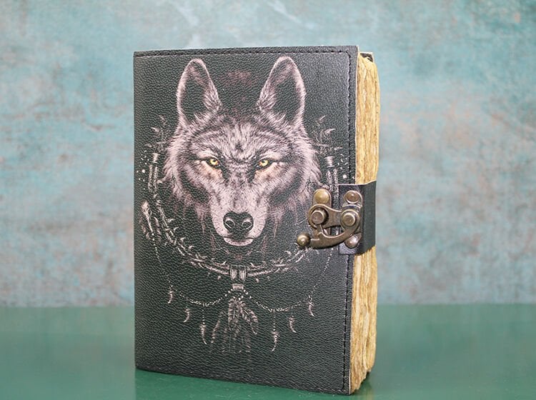 Kurt Büstü Deri Defter Şık Tasarımlı Fonksiyonel Ürün