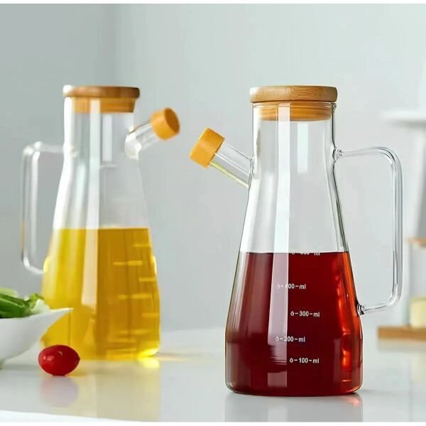 Standlı 2'li Cam Yağdanlık Şık Tasarımlı Fonksiyonel Ürün