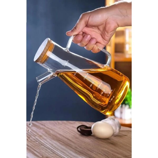 Standlı 2'li Cam Yağdanlık Şık Tasarımlı Fonksiyonel Ürün