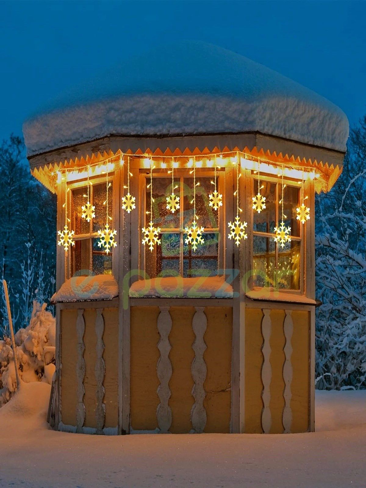 Kar Tanesi 8 Fonksiyonlu 3m 12 Saçaklı Şık Tasarımlı Fonksiyonel Ürün
