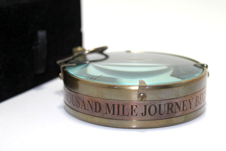 Kutulu Pirinç Pusula Model 3 Şık Tasarımlı Fonksiyonel Ürün