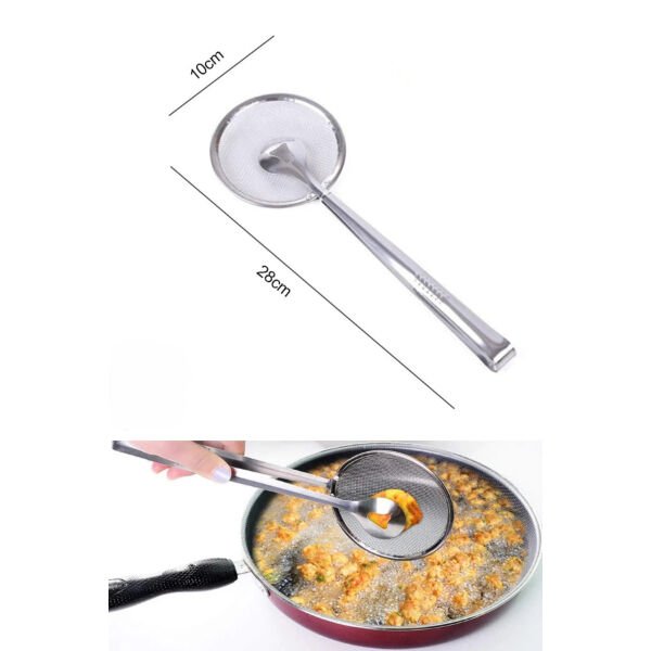 Süzgeçli Kevgirli Haşlama Kızartma Maşası Şık Tasarımlı Fonksiyonel Ürün