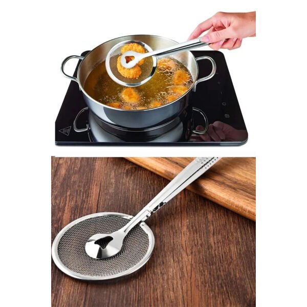 Süzgeçli Kevgirli Haşlama Kızartma Maşası Şık Tasarımlı Fonksiyonel Ürün