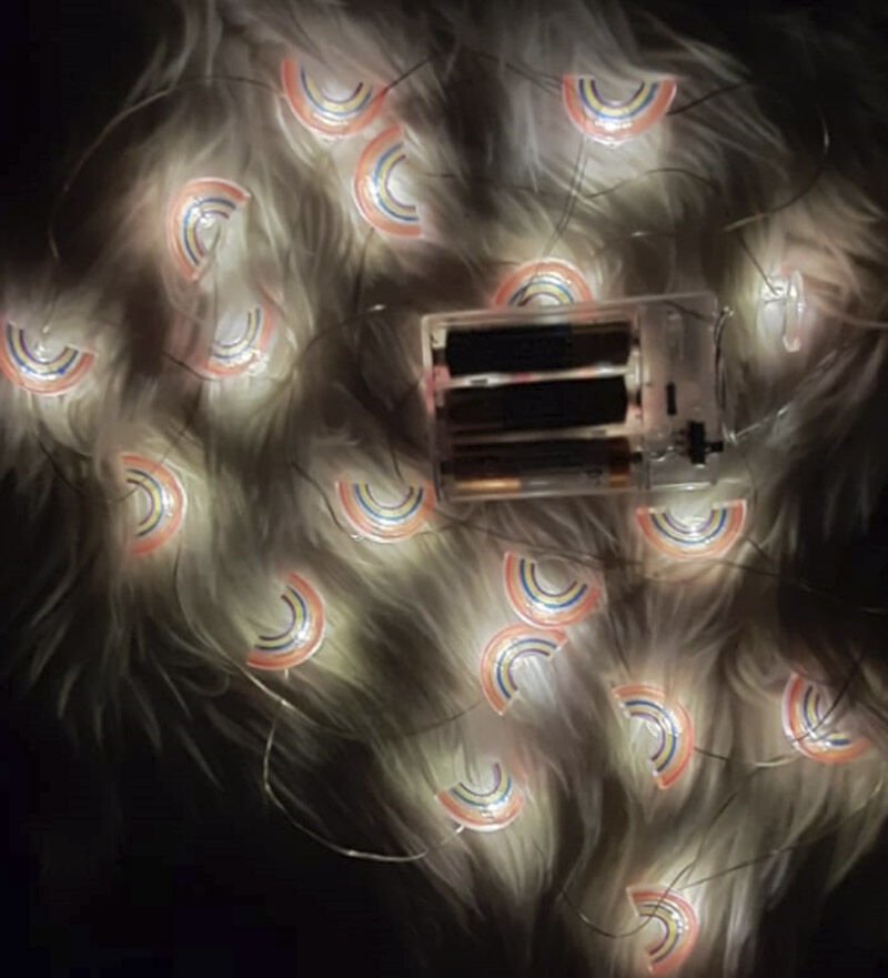 Led Işıklı Gökkuşağı Dekoratif İp Şık Tasarımlı Fonksiyonel Ürün