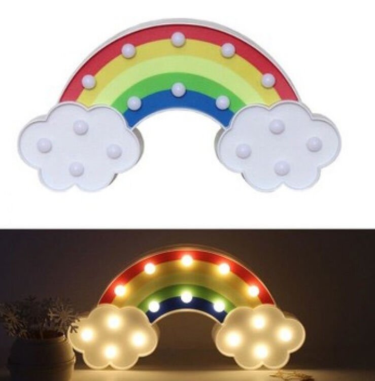 Led Işıklı Gökkuşağı Gece Lambası Şık Tasarımlı Fonksiyonel Ürün