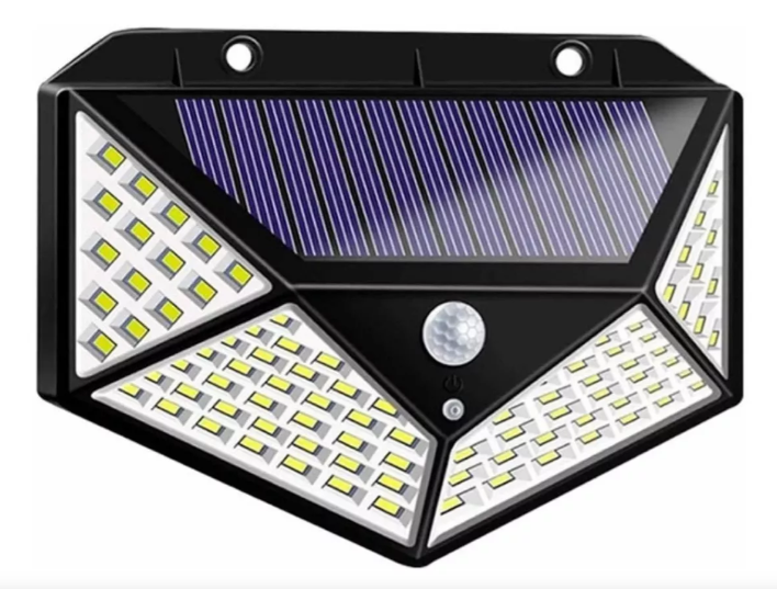 Solar Hareket Sensörlü Duvar Lambası 100 Led Şık Tasarımlı Fonksiyonel Ürün