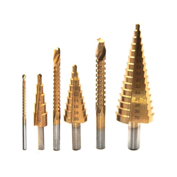 6 Parça Kademeli Matkap Ucu Seti Şık Tasarımlı Fonksiyonel Ürün