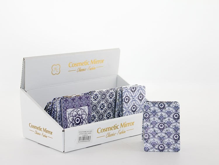 Taşlı Nazar Boncuklu Dikdörtgen El Aynası İnce Şık Tasarımlı Fonksiyonel Ürün